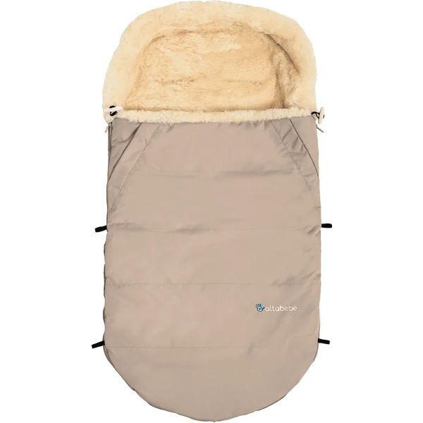 Altabebe Lammfellfußsack Beige 1 Altabebe Lammfellfußsack Beige