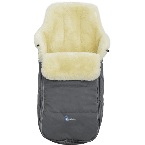 Altabebe Lammfellfußsack Für Kinderwagen Dunkelgrau 1 Altabebe Lammfellfußsack Für Kinderwagen Dunkelgrau
