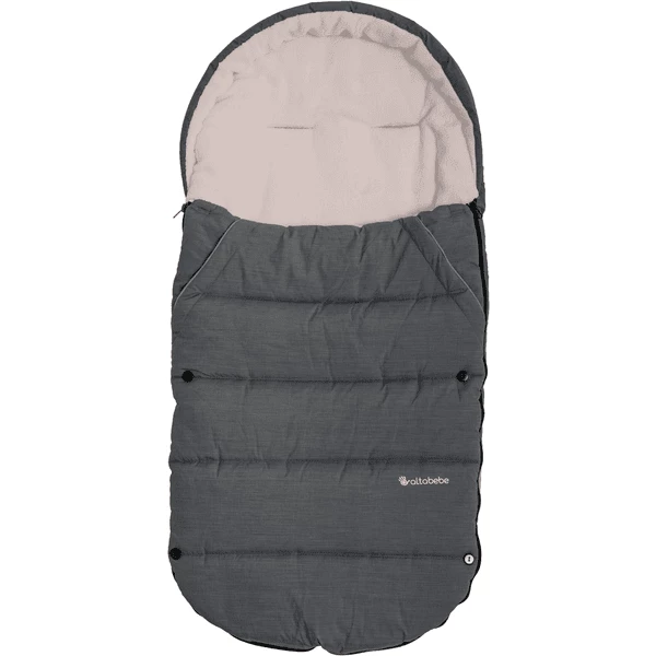 Altabebe Winterfußsack Für Kinderwagen Und Buggy Dunkelgrau Rosa 1 Altabebe Winterfußsack Für Kinderwagen Und Buggy Dunkelgrau Rosa