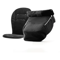 Emmaljunga Fußsack Ergo De Luxe Crystal Black