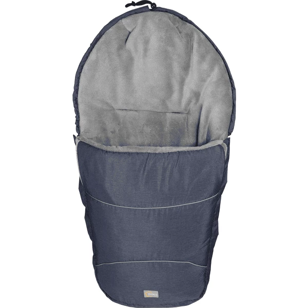 Fillikid Winterfußsack Bernina Pocket Melange Blau 1 Fillikid Winterfußsack Bernina Pocket Melange Blau