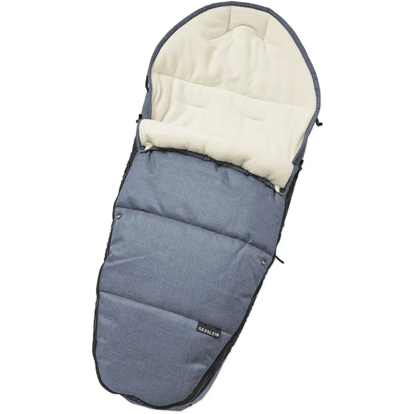GESSLEIN Fußsack Sleepy, Eisblau Meliert 1 GESSLEIN Fußsack Sleepy, Eisblau Meliert
