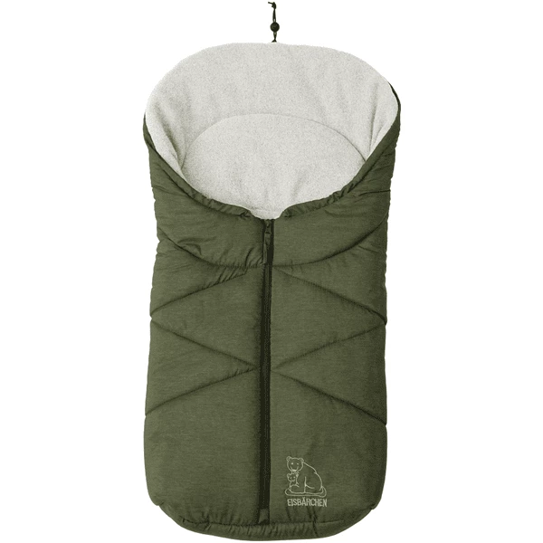Heitmann Fußsack Für Babyschale Und Kinderwagen Eisbärchen Dunkelgrün-meliert 1 Heitmann Fußsack Für Babyschale Und Kinderwagen Eisbärchen Dunkelgrün-meliert