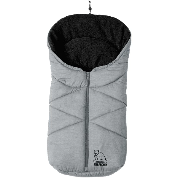 Heitmann Fußsack Für Babyschale Und Kinderwagen Eisbärchen Hellgrau-meliert 1 Heitmann Fußsack Für Babyschale Und Kinderwagen Eisbärchen Hellgrau-meliert