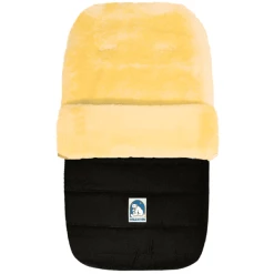 HEITMANN Lammfellfußsack Eisbärchen Schwarz