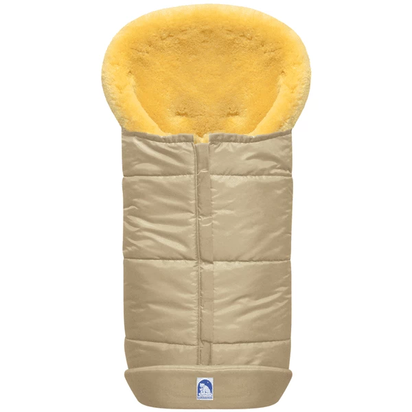 Heitmann Premium Lammfellfußsack Beige 1 Heitmann Premium Lammfellfußsack Beige