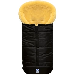 Heitmann Premium Lammfellfußsack Schwarz