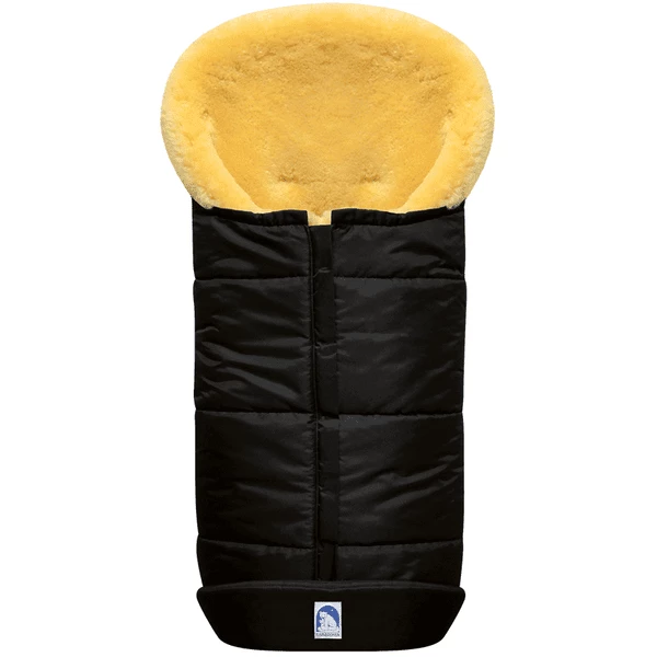 Heitmann Premium Lammfellfußsack Schwarz 1 Heitmann Premium Lammfellfußsack Schwarz