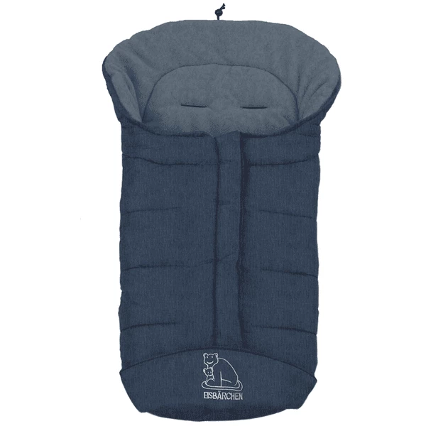 Heitmann Winterfußsack Eisbärchen Blau-meliert 1 Heitmann Winterfußsack Eisbärchen Blau-meliert