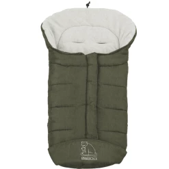 Heitmann Winterfußsack Eisbärchen Dunkelgrün-meliert