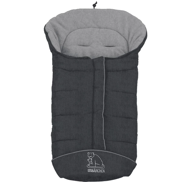 Heitmann Winterfußsack Eisbärchen Grau-meliert 1 Heitmann Winterfußsack Eisbärchen Grau-meliert