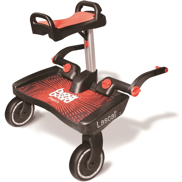 Lascal Buggy Board Maxi + Mit Sitz Rot 1 Lascal Buggy Board Maxi + Mit Sitz Rot