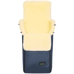 Odenwälder Lammfell-Fußsack Paul Marine